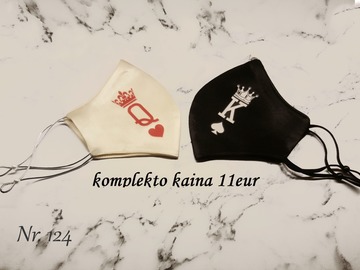 Продается: Queen&King. Skalbiamos veido kaukės