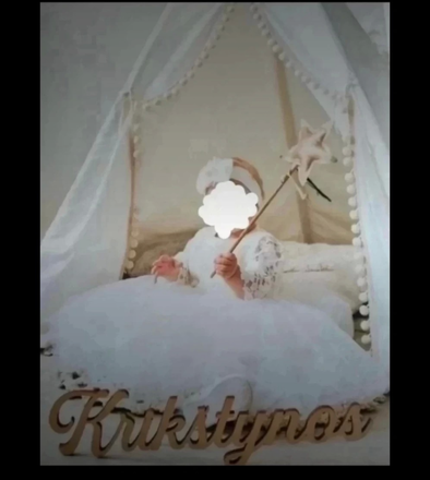 Suknelė krikštynoms 