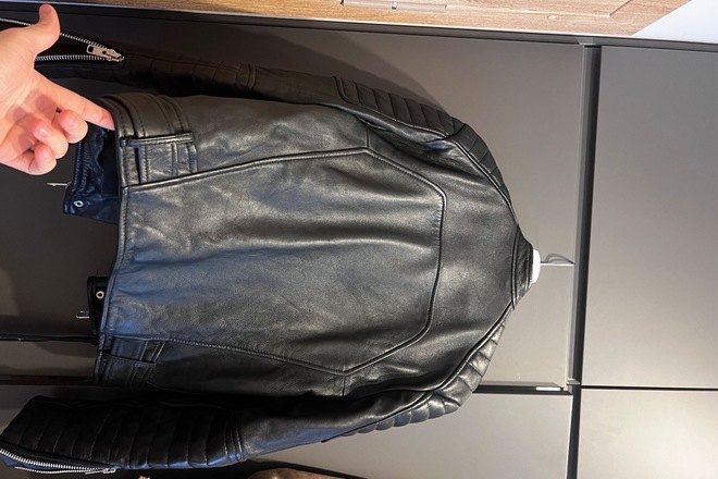 Balmain leather biker jacket