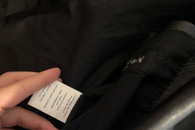 Balmain leather biker jacket