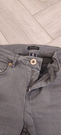 Massimo Dutti šviesiai pilki džinsai 