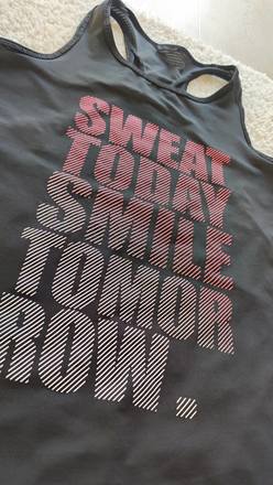 Sportinė palaidinė "Sweat today smile tomorrow"