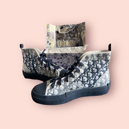 Dior B23 High Top Blue Oblique
