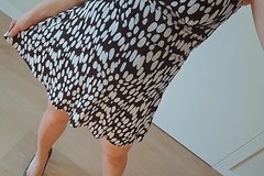 Parduoda: Suknelė ant petnešėlių juoda/balta, XS-S