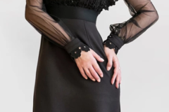 Parduoda: Juoda trumpa suknelė, S dydis