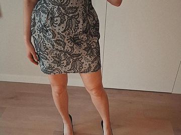 Parduoda: Suknelė-sarafanas juoda/balta, S dydis