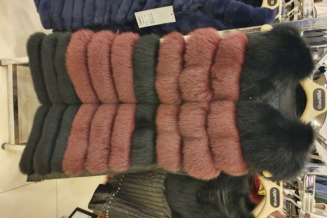 100% natūrali lapės kailio liemenė