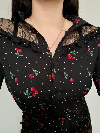 Juoda vasarinė suknele