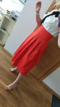 Raudonas Zara sijonas